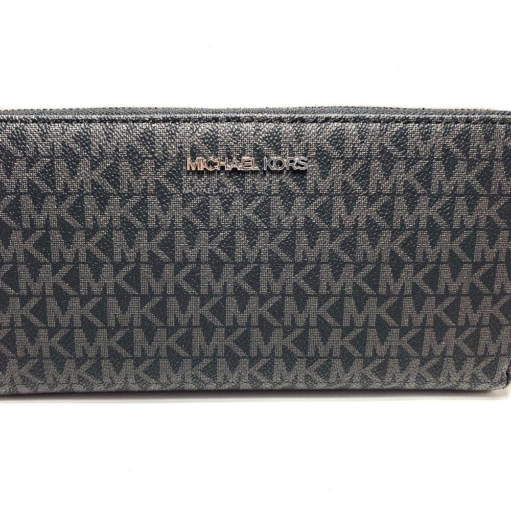 Michael Kors Jet Set Travel PVC Signature Black